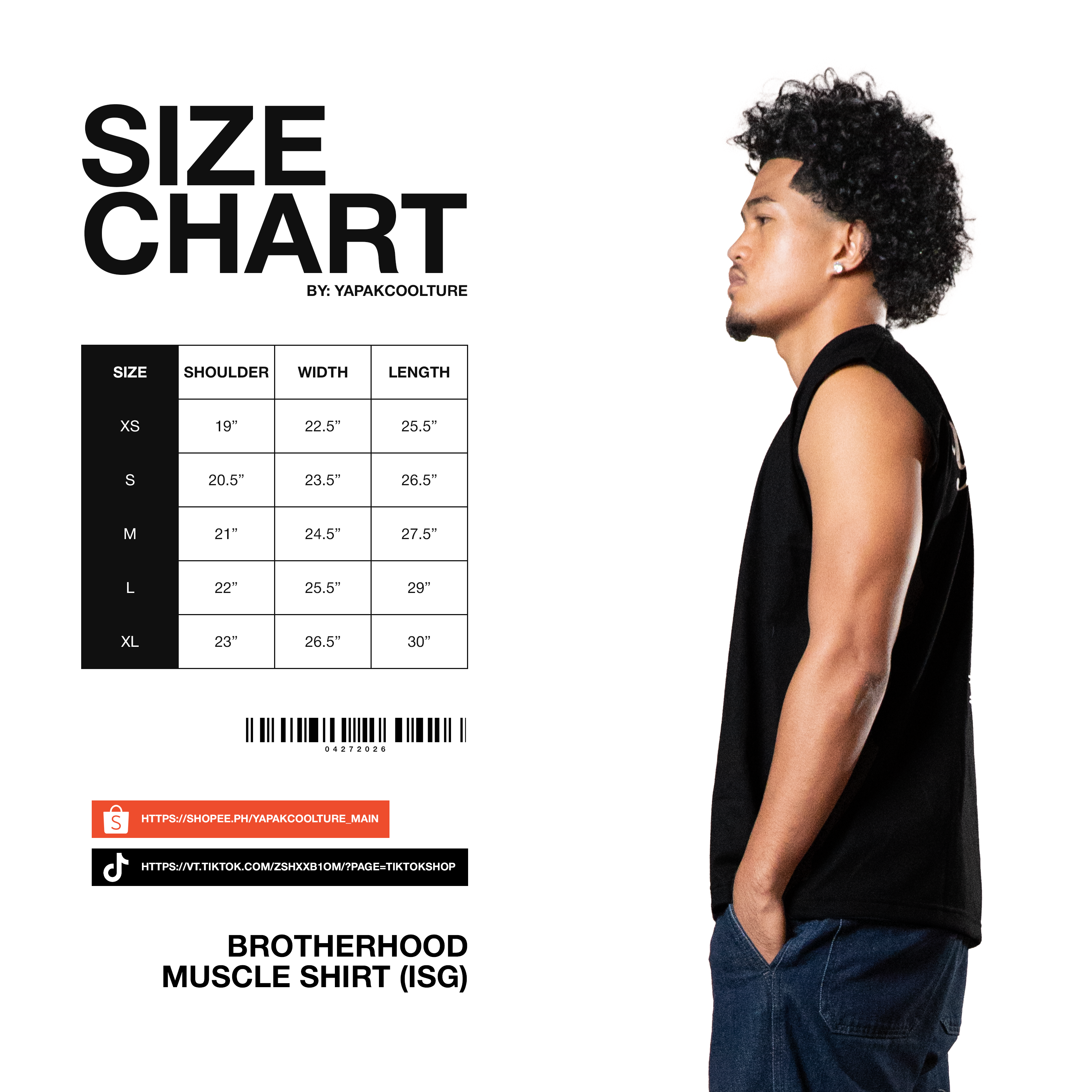 MUSCLE SHIRT - YPK BROTHERHOOD