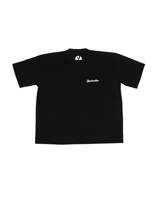 YapakCoolture Essential Crop Box Tee – Black Oversize