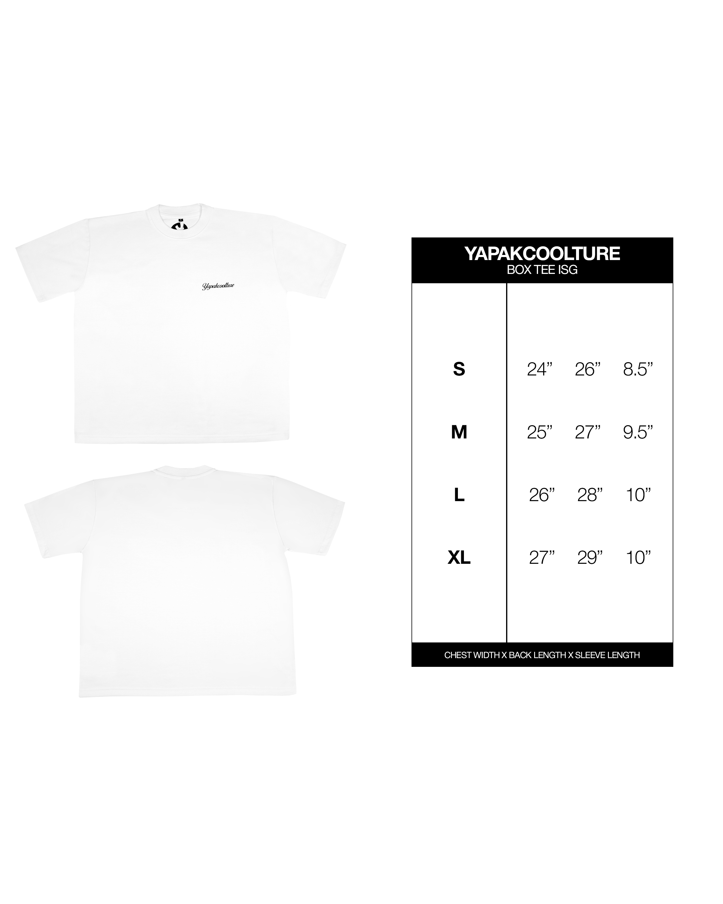 YapakCoolture Essential Crop Box Tee – White Oversize