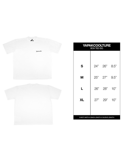 YapakCoolture Essential Crop Box Tee – White Oversize